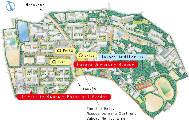 Higashiyama Campus Map